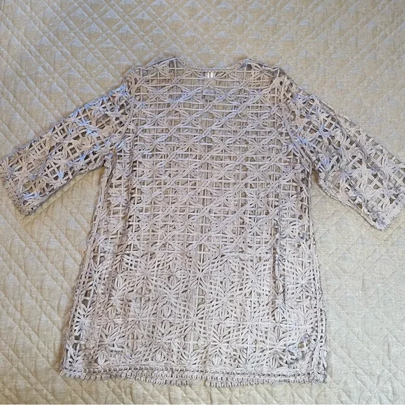 NWT Chico’s Dove Gray Travelers Soutache Jacket Size 3 (16/18) - Picture 13 of 13